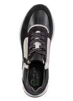 ELENA EDEN, trendy damessneakers, breedte G, met uitneembaar voetbed SCHWARZ-KIESEL