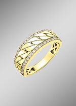 Chique damesring met synthetische zirkonia 