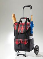 Professionele winkelwagen met extra grote wielen 