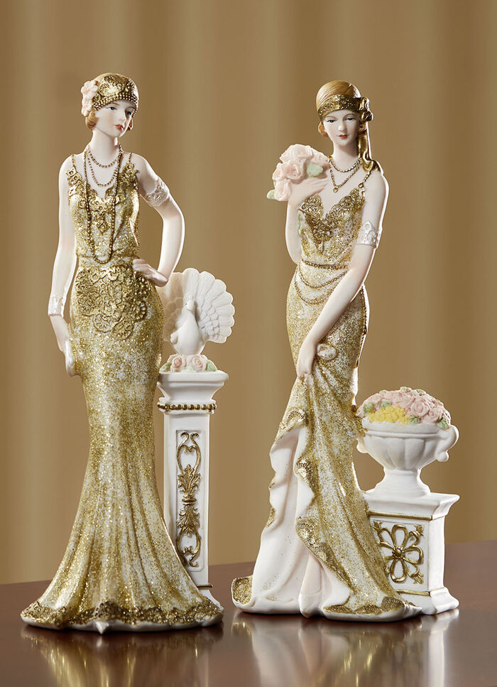 Decoratieve figuren, elk stuk uniek CR&Egrave;ME-GOUD