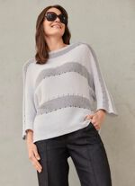 Trui met elegante glitteraccenten 