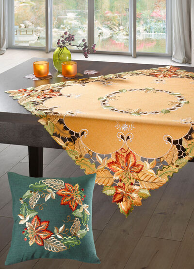 Herfsttafel- en kamerdecoratie 