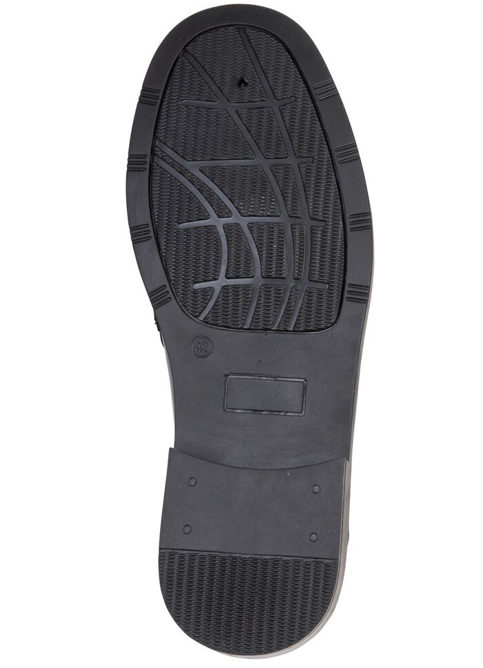 GINO GALANTE, stijlvolle herenpantoffels met elastische band ZWART