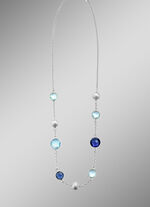 Tijdloze schoonheid: erwtenketting set met beh. kwarts 