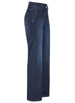 Jeans met wijdere pijpen 