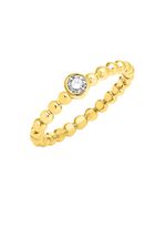 Tijdloze damesring van goud met diamant 