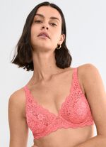 Triumph Amourette beugelbeha van delicate elastische kant FLAMINGO