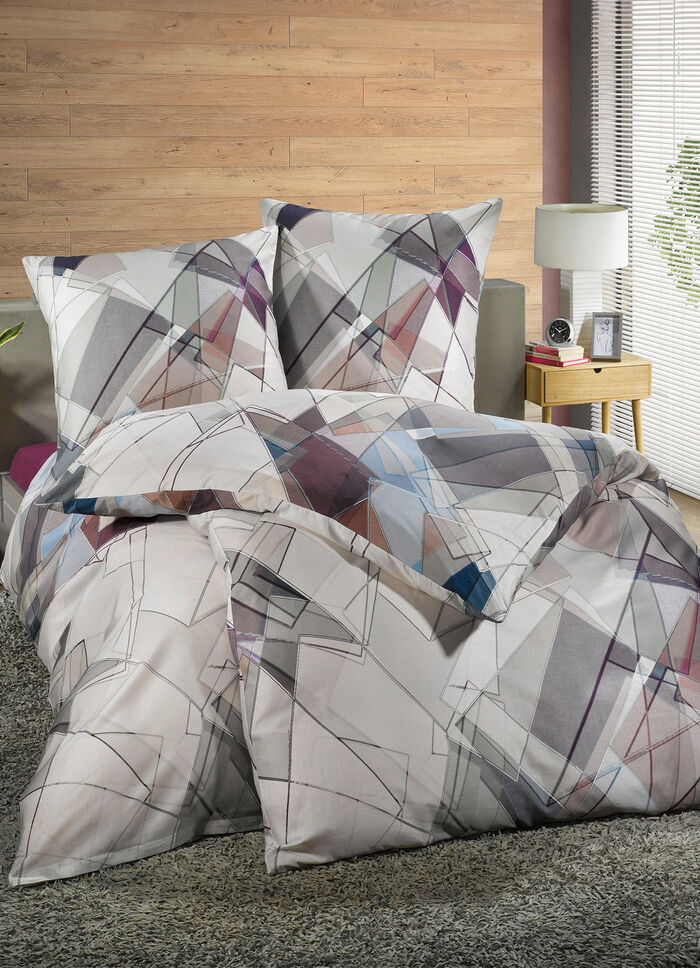 Beddengoedset in Mako satijnkwaliteit TAUPE