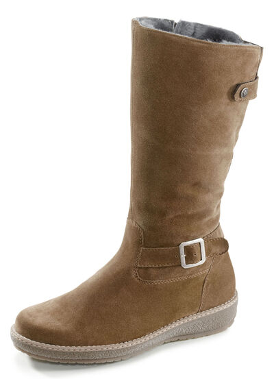 Waldläufer, gevoerde dameslaarzen, winterschoenen, breedte H, met lamsvacht 