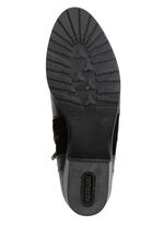 Remonte enkellaars met decoratieve stiksels aan de zijkant ZWART