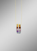 Veelkleurige hanger van goud 