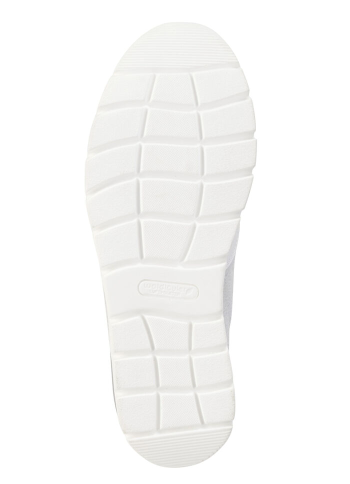 Waldl&auml;ufer vetersneakers met metallic reli&euml;f WIT-IJSGRIJS-LILA