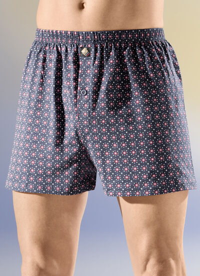 Set van vier boxershorts met elastische tailleband 