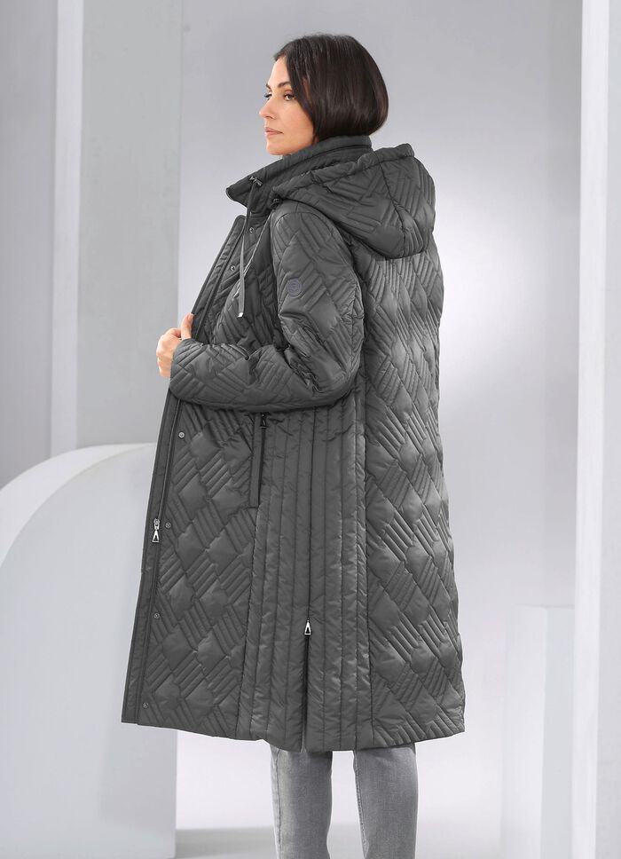 Jas met interessante quilting TITANIUM