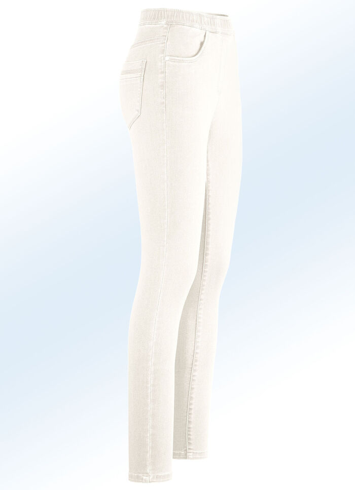 Superzachte jegging jeans ECRU