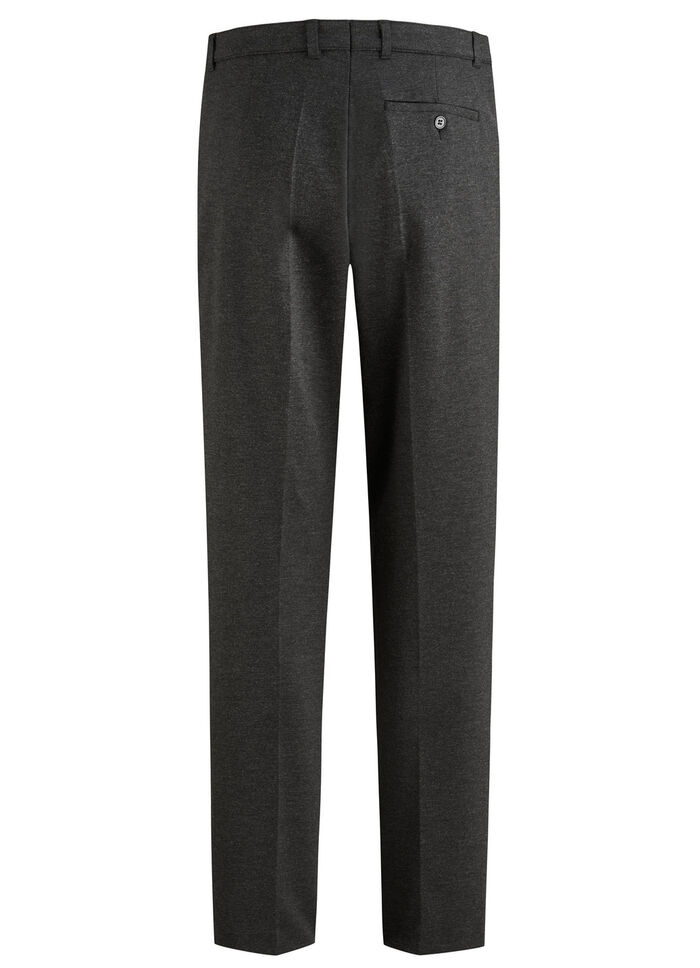 "Klaus Models" broek met elastische tailleband in 4 kleuren ANTRACIET MOTIEF
