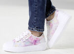 Waldläufer veter sneakers met speelse print WEISS-MULTICOLOR