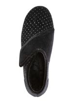 Laurina klittenbandschoen met subtiel sprankelend glitterreli&euml;f 