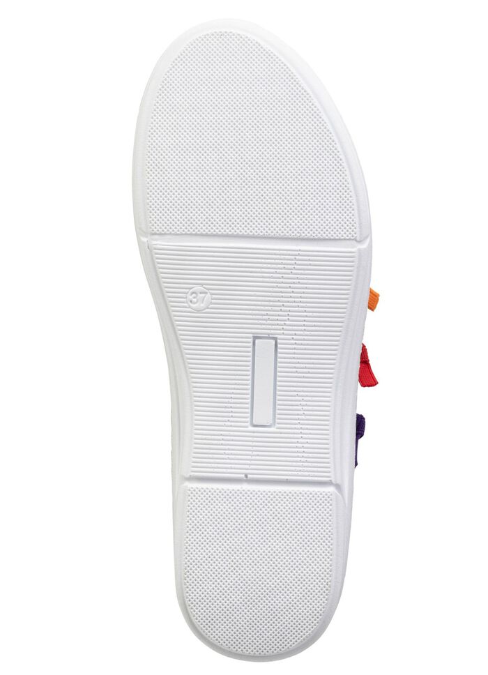 Andrea Conti pantoffels met kleurrijke, decoratieve elastische banden 