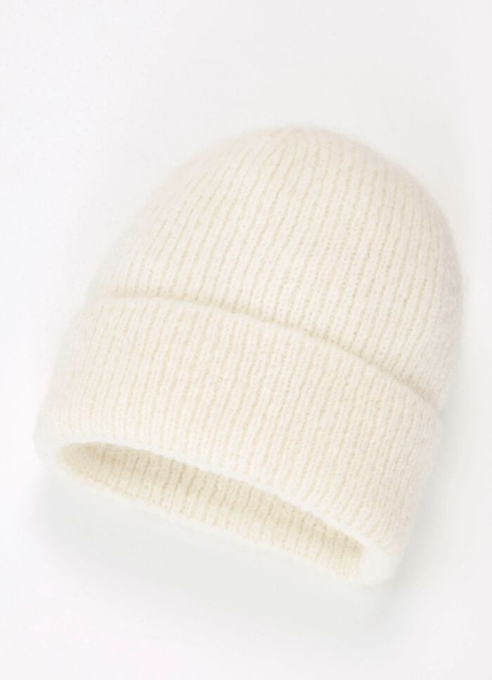 Modieuze dameshoed, met omslag WIT