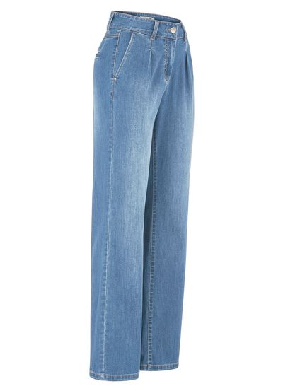 Jeans met plooien 