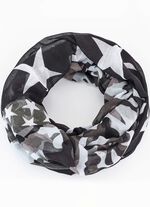 Loopsjaal met verschillende dessins 