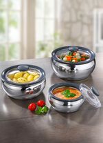 Thermische kommenset, 3-delig, om warm en koud te houden 