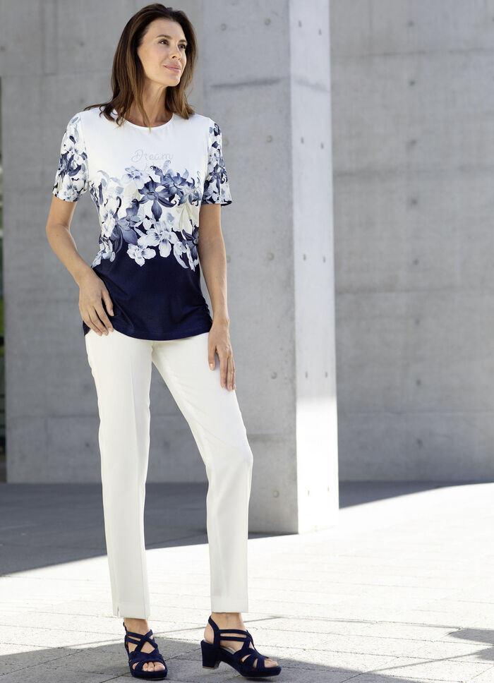 Stijlvol shirt met strass-letters 