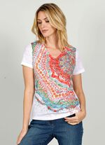 Overhemd in burnout-kwaliteit 