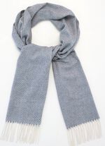 Sjaal met visgraatmotief 