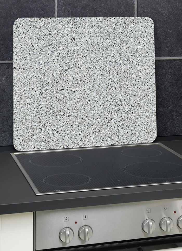 Wandpaneel van glas met granietlook 
