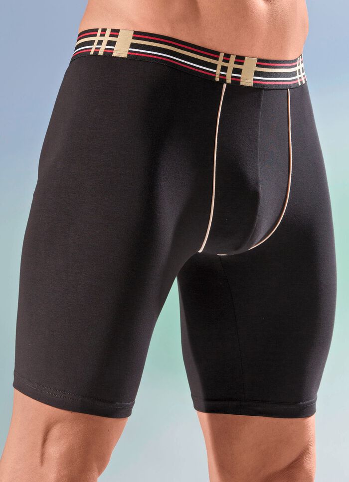 Vierpack lange broeken met elastische tailleband 