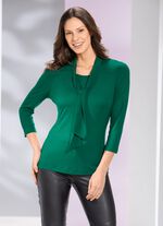 Overhemd tuniek met opstaande kraag 