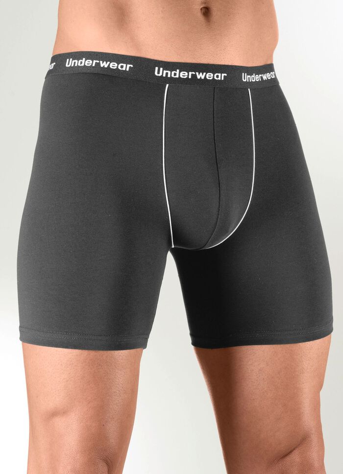 Vijfdelige set boxershorts met elastische tailleband 