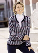 Cardigan met delicate kleurverloop 