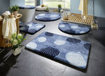 Badmat met antislip achterkant BLAU