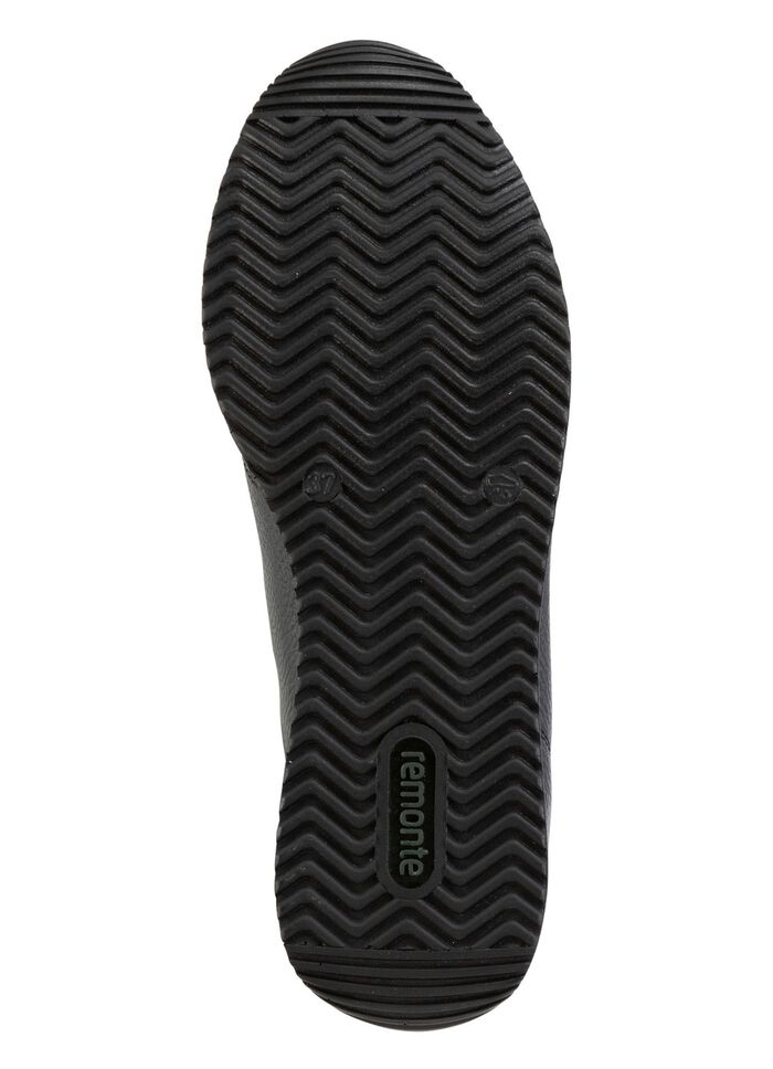 Remonte sneakers met veters en glinsterende zilveren contrastrand MARINE