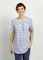 Slip-on blouse met bloemenprint 