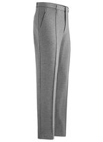 Modieuze "Klaus Models" broek met elastische tailleband in 4 kleuren MITTELGRAU MELIERT