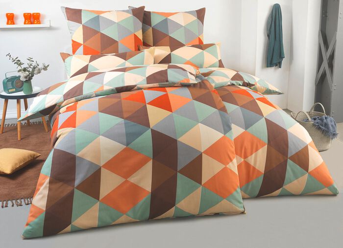 Kleurrijke polykatoenen beddengoedset 