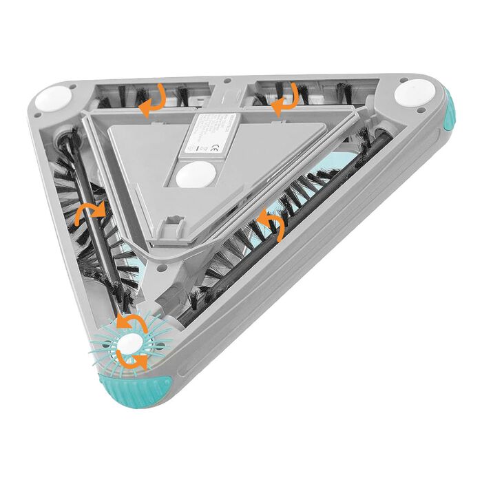 Livington Deeper Sweeper batterijbezem in driehoekige vorm 