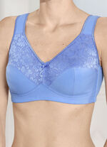 Set van twee Susa-bh's van katoen 1X AZURBLAU, 1X WEISS