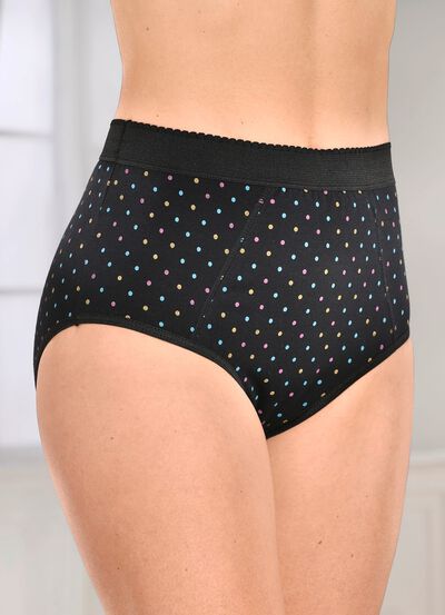 Set van vijf slips met verstevigd buikgedeelte 