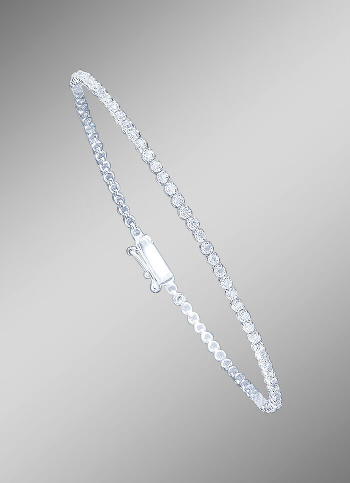 Hoogwaardige witgouden armband met diamanten 
