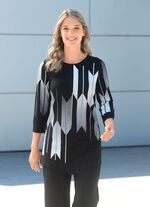 Shirt met contrastprint 