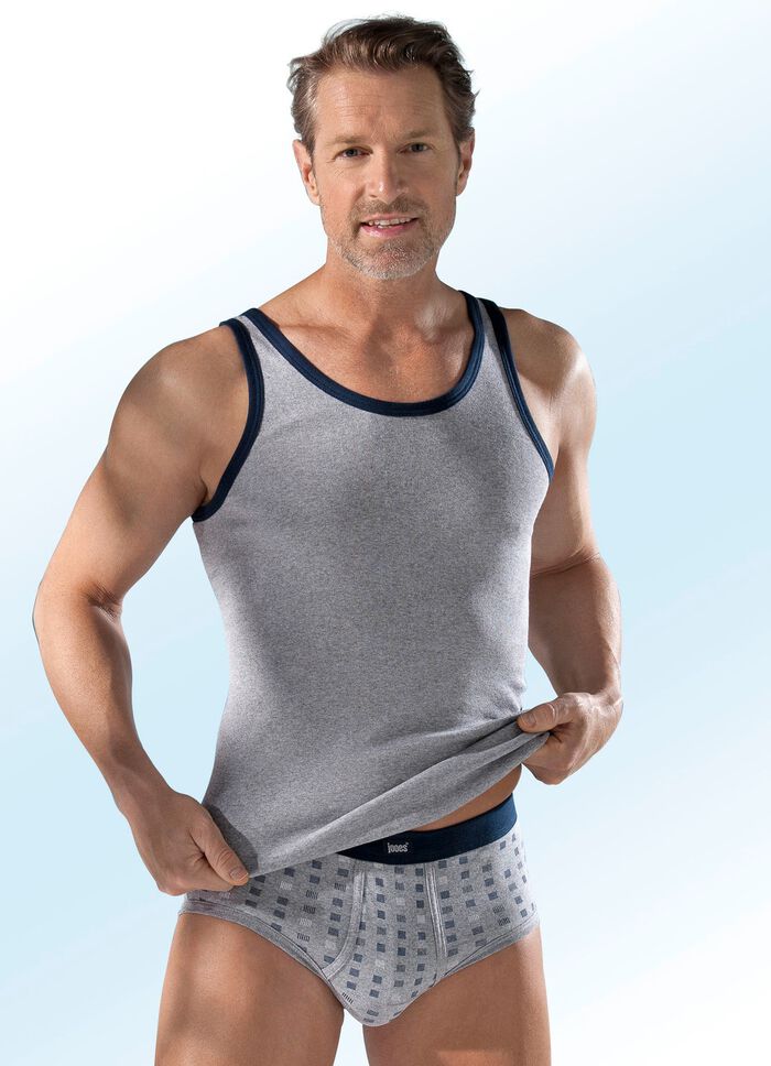 Vierpack sportjasjes met contrasterende randen 