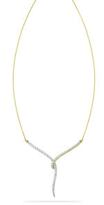 Elegante ketting met 53 diamanten 