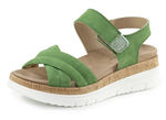 ELENA EDEN, comfortabele damessandalen, breedte H, met uitneembaar voetbed GRÜN