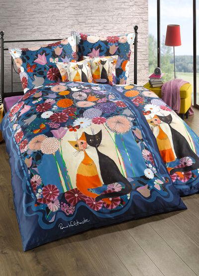 Beddengoedset met Rosina Wachtmeister-motief 