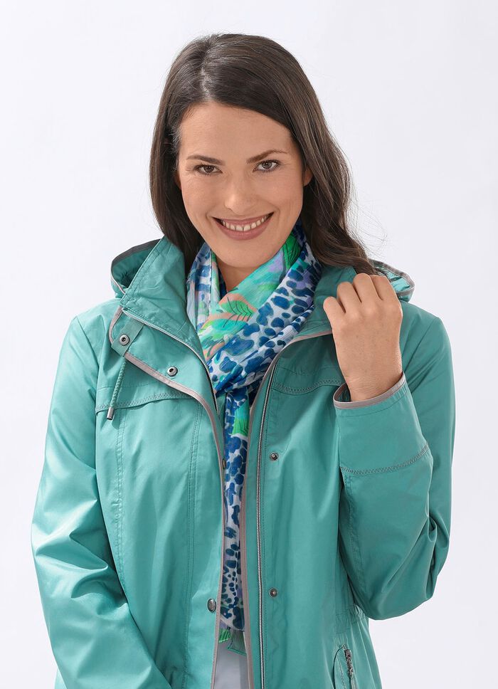 Sjaal met fantasie- en roofdierbontdessin 